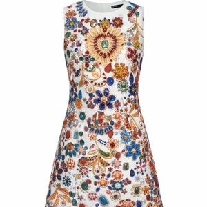 Colorful Embellished Mini Dress